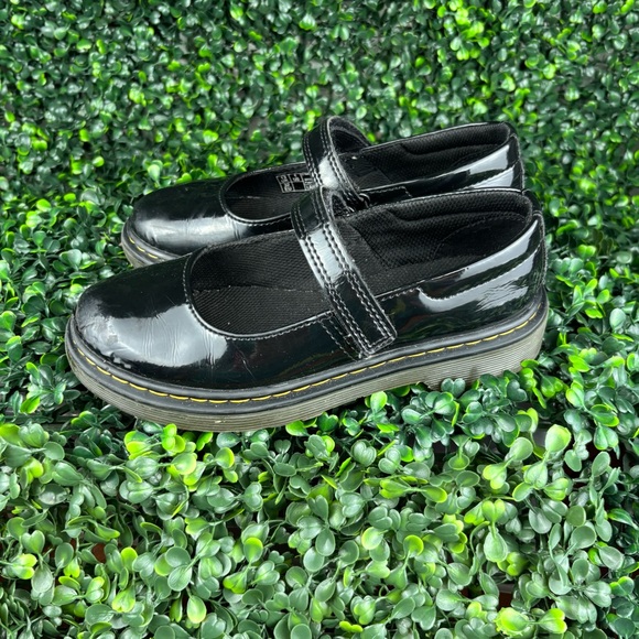 Dr.MARTENS MACCY MARY JANE Black Kids Dress Shoes SIZE 1 girl - Picture 2 of 8